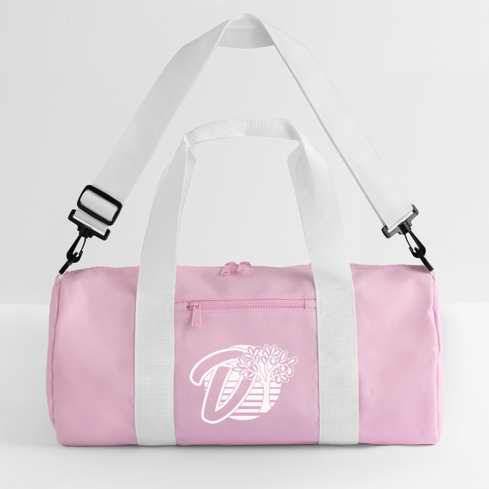 Sac de sport recyclé DOUDSON - rose/blanc
