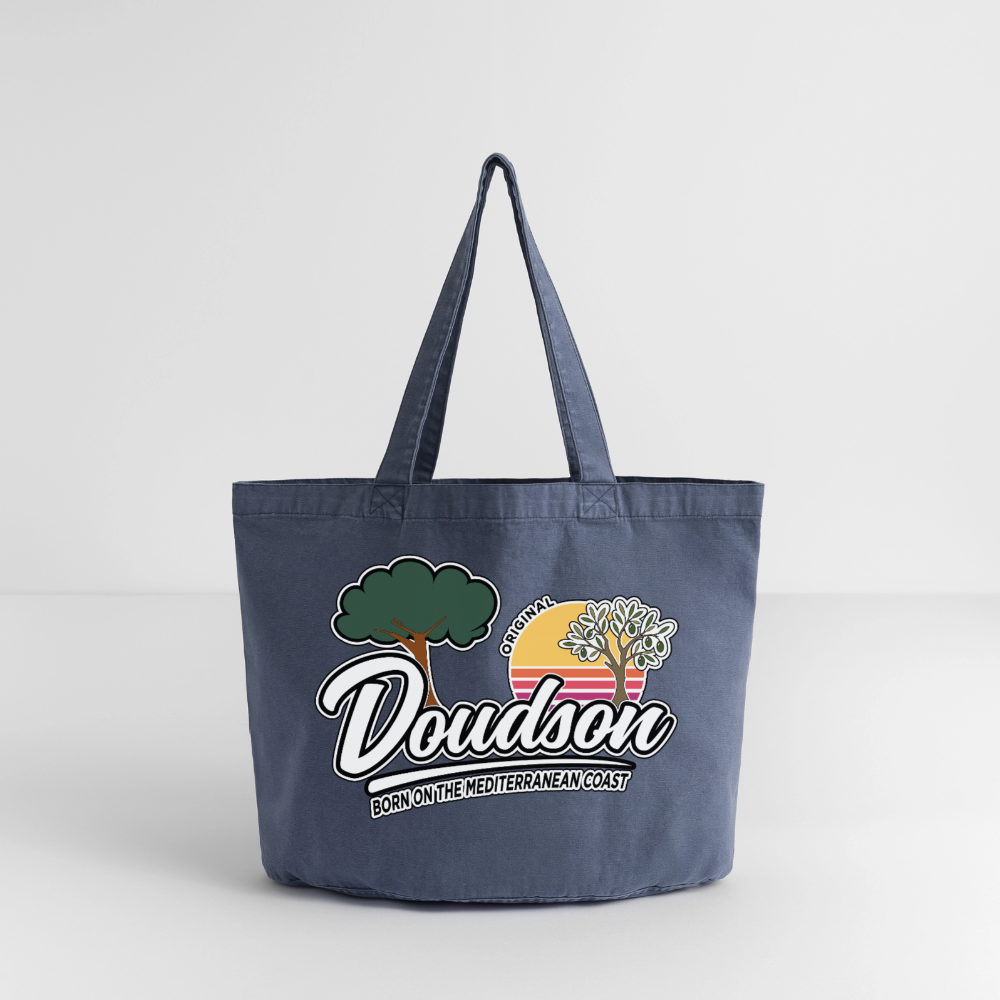 Sac cabas vintage délavé - vintage bleu jeans