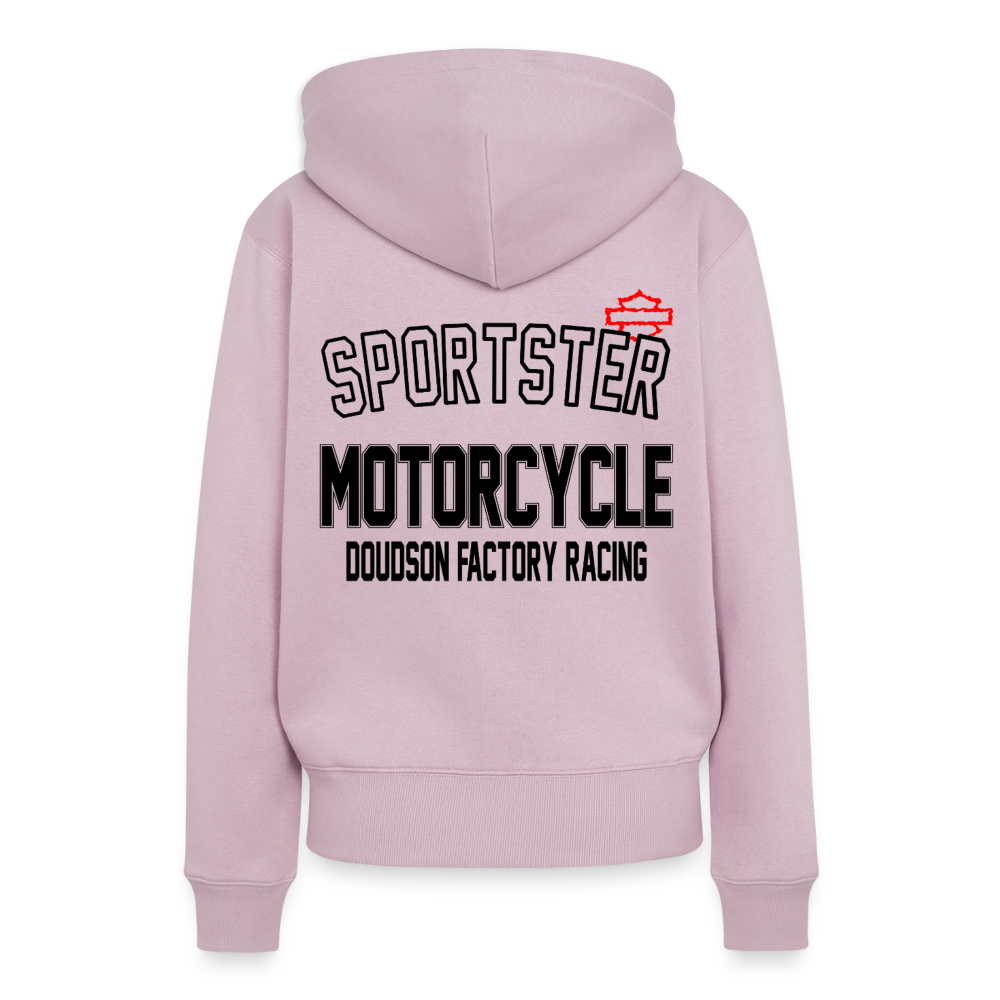 HD - Sportster - à capuche Premium pour femmes - rose poudré