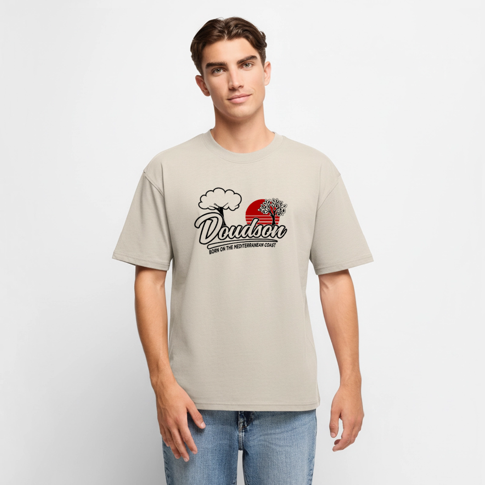 T-shirt Premium bio oversize Unisexe - DOUDSON WILD - Plage - beige