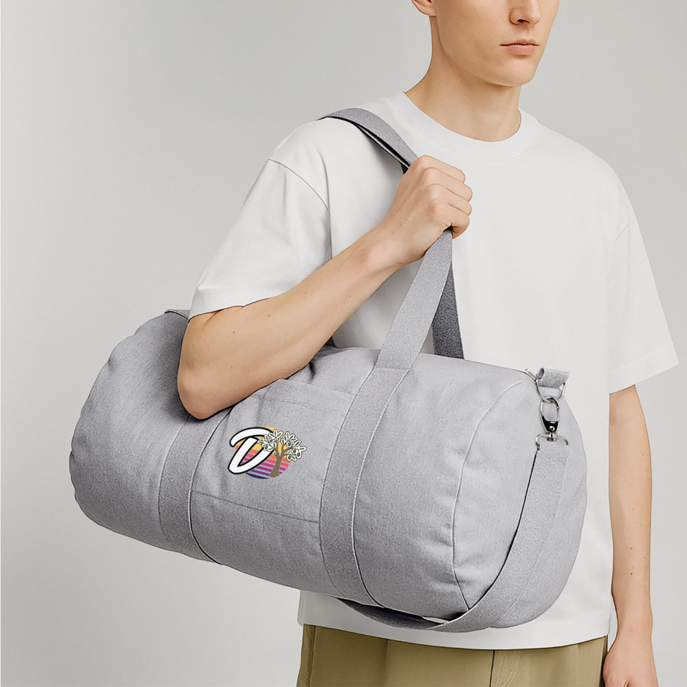 Sac de sport en toile recyclée DOUDSON - gris chiné