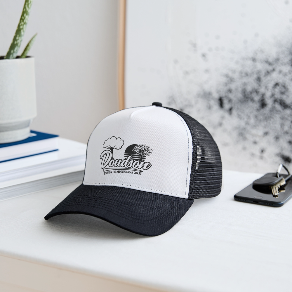 Casquette Trucker blanc et noir DOUDSON Classic