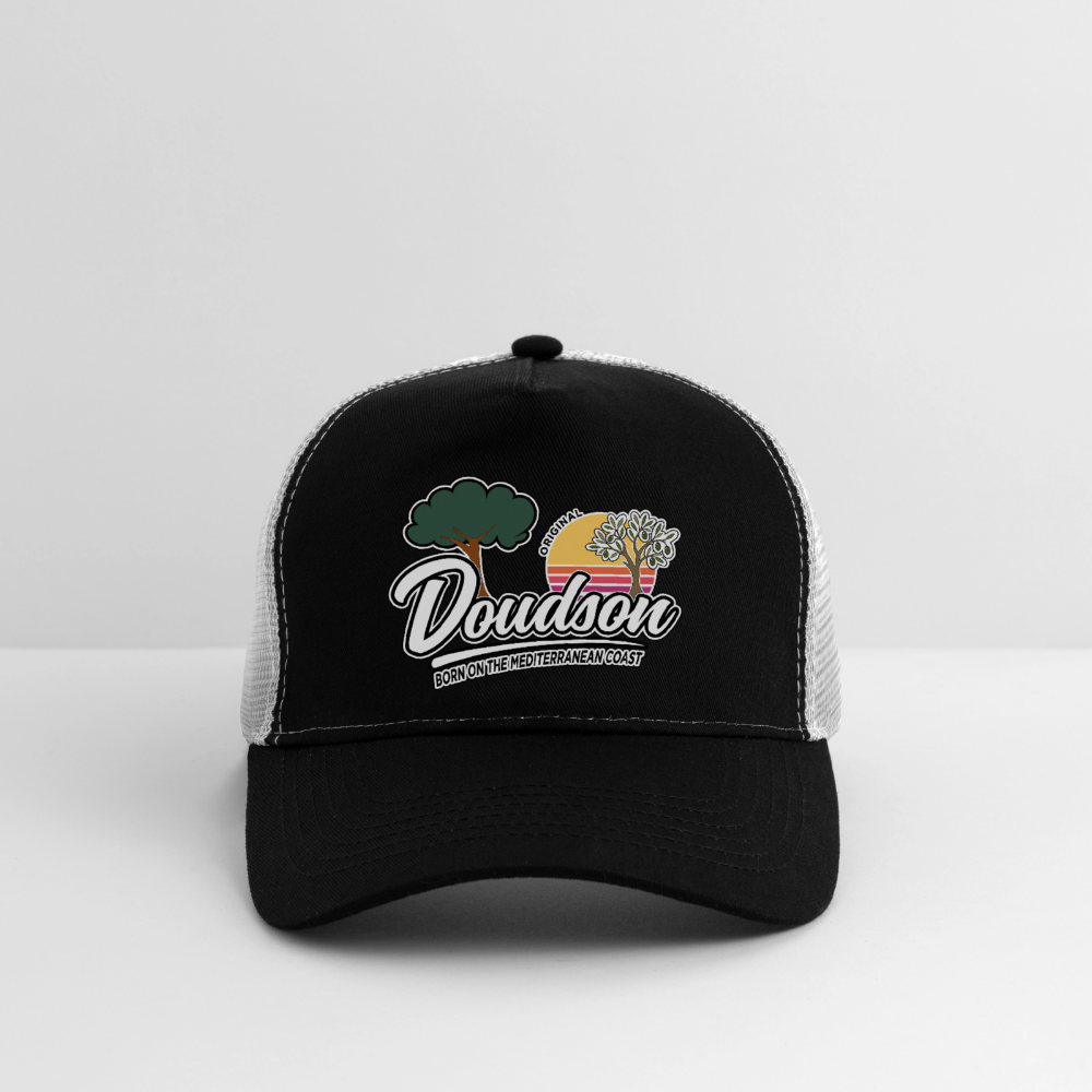 Casquette style Trucker - noir/gris pierre