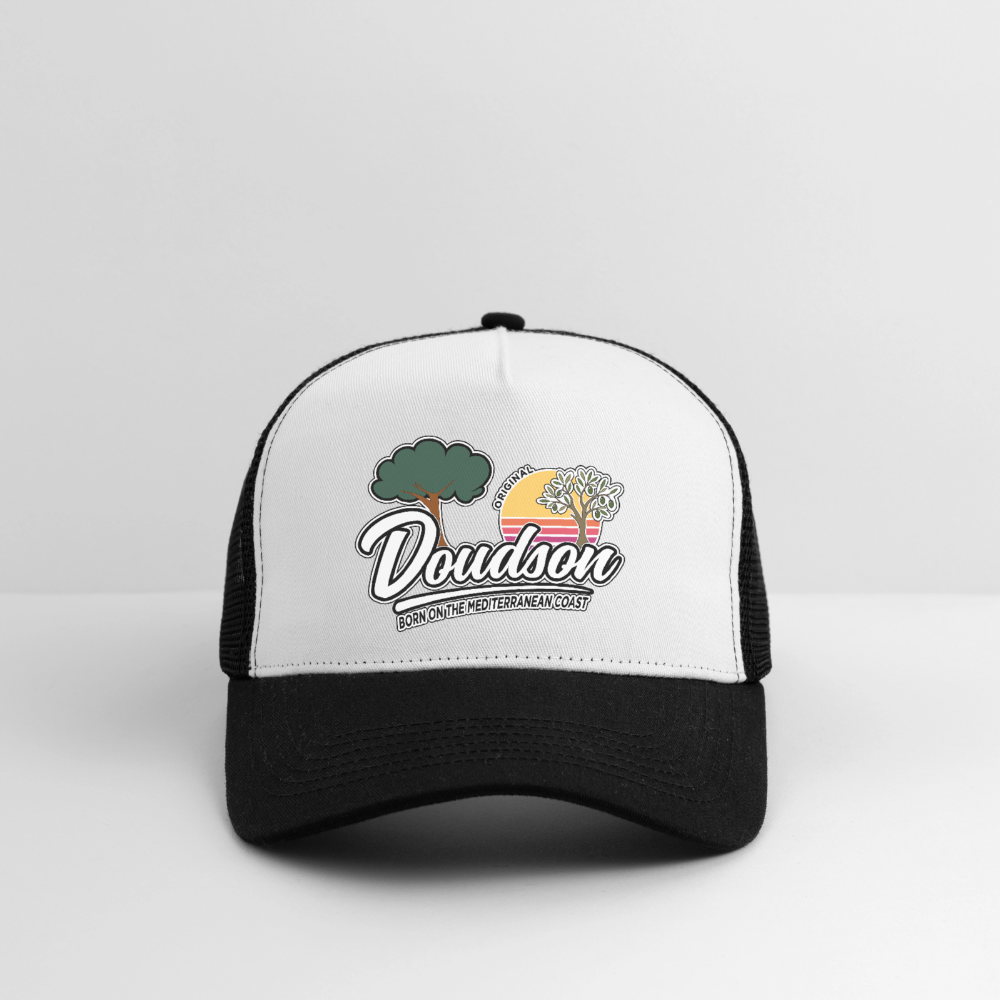 Casquette style Trucker - blanc/noir