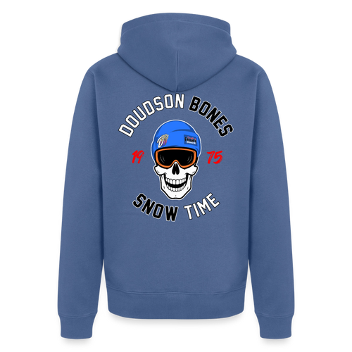 Veste à capuche zippée BONES Snow Time – DOUDSON - bleu pigeon