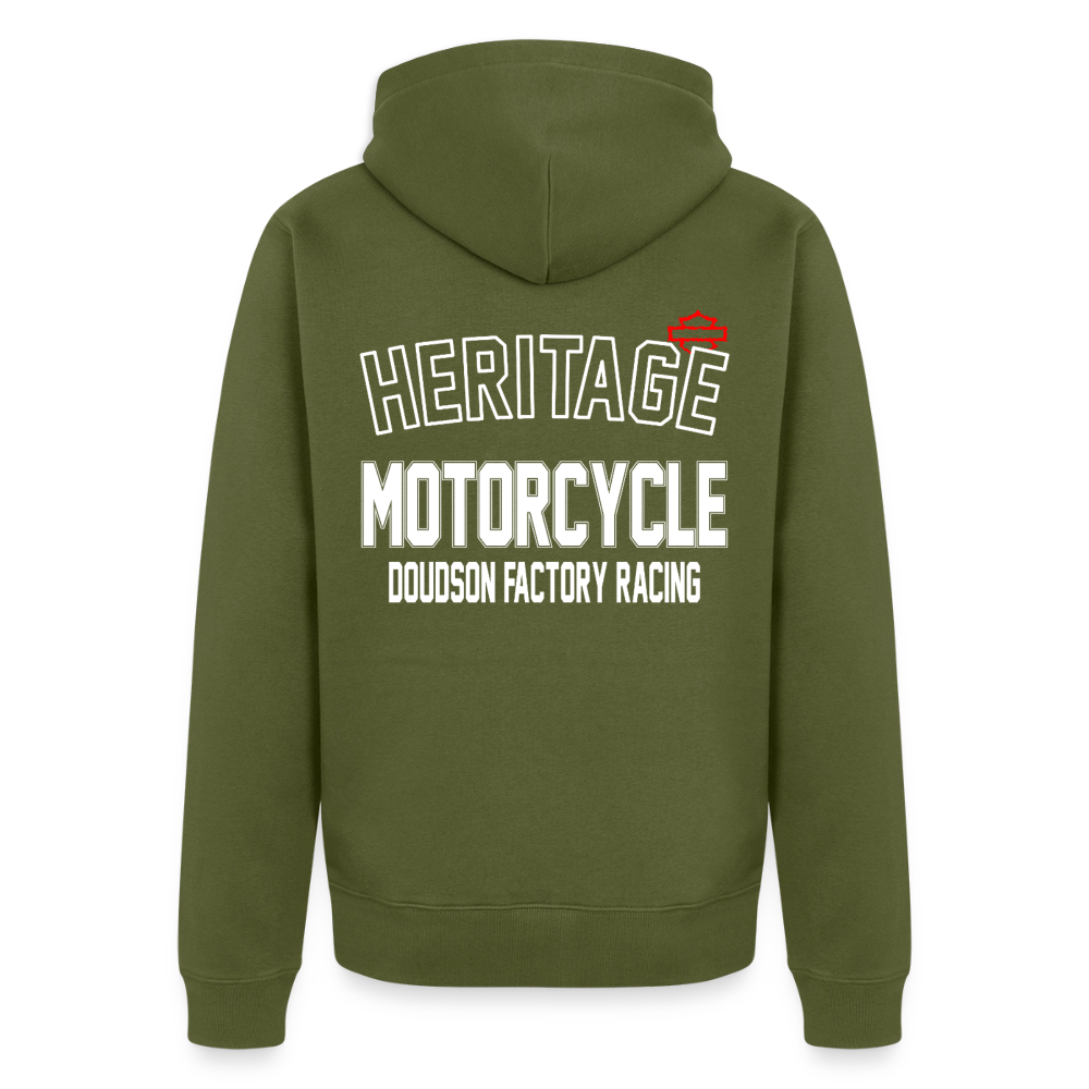 HD - HERITAGE - Veste à capuche Premium Homme - kaki