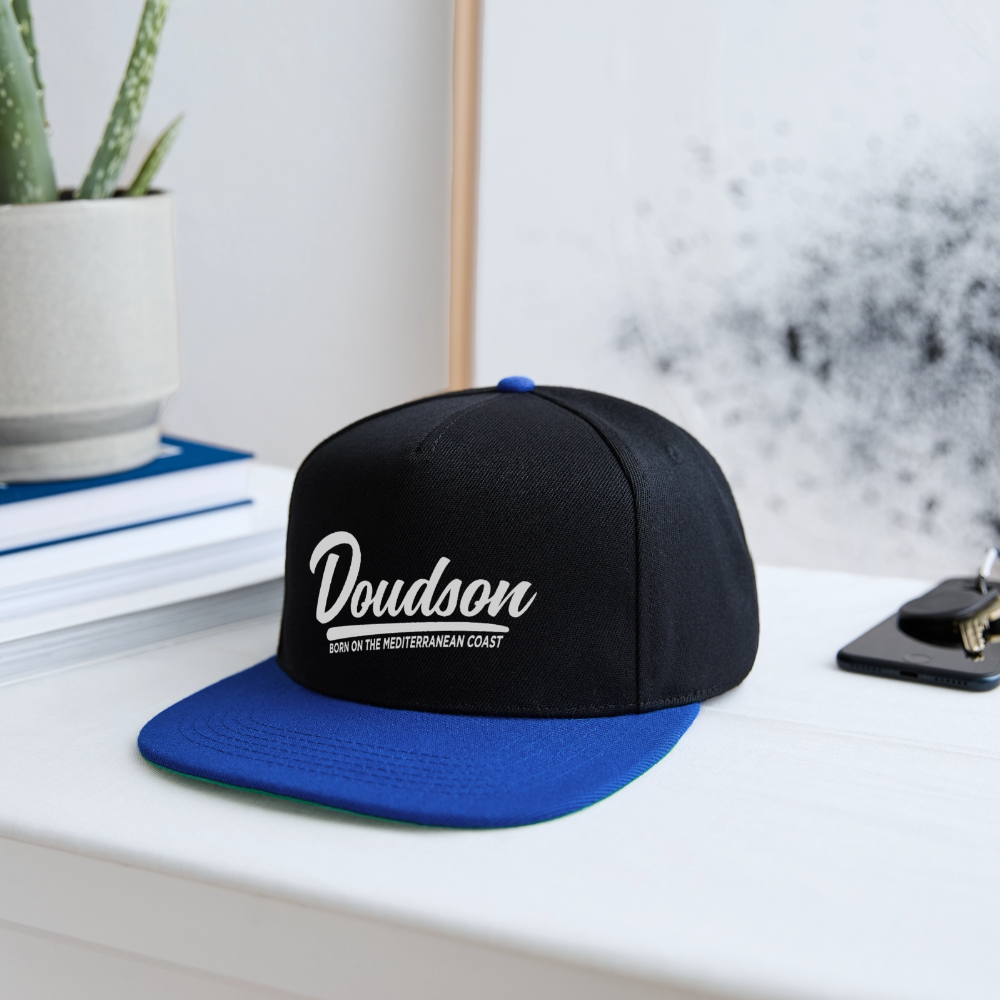 Casquette snapback - noir/bleu royal