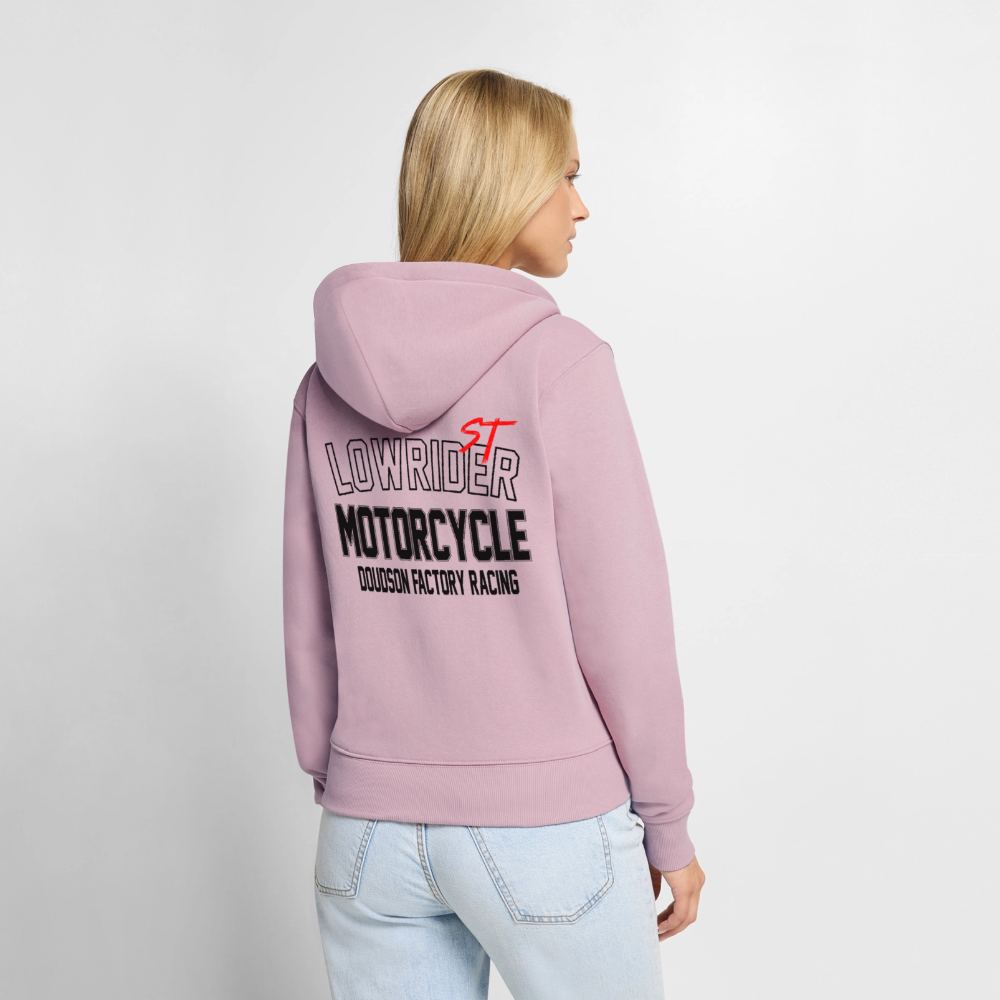 Veste à capuche zippée moto Low Rider ST – DOUDSON Factory Racing - rose poudré