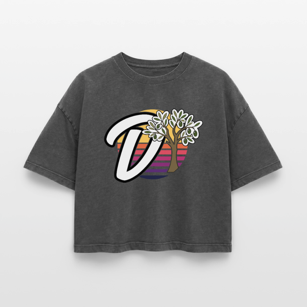 Original - boxy effet acid wash Premium - noir délavé acide