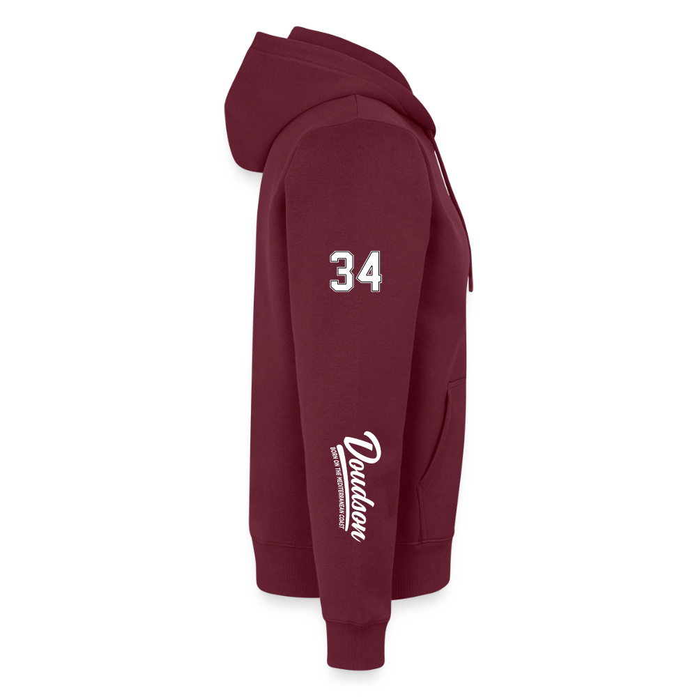 Veste à capuche Premium Homme - bourgogne