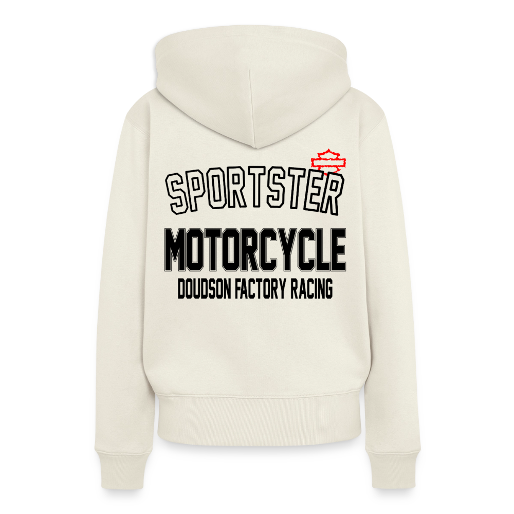 HD - Sportster - à capuche Premium pour femmes - blanc cassé