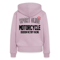 Veste à capuche zippée femme moto Sport Glide – DOUDSON Factory Racing - rose poudré