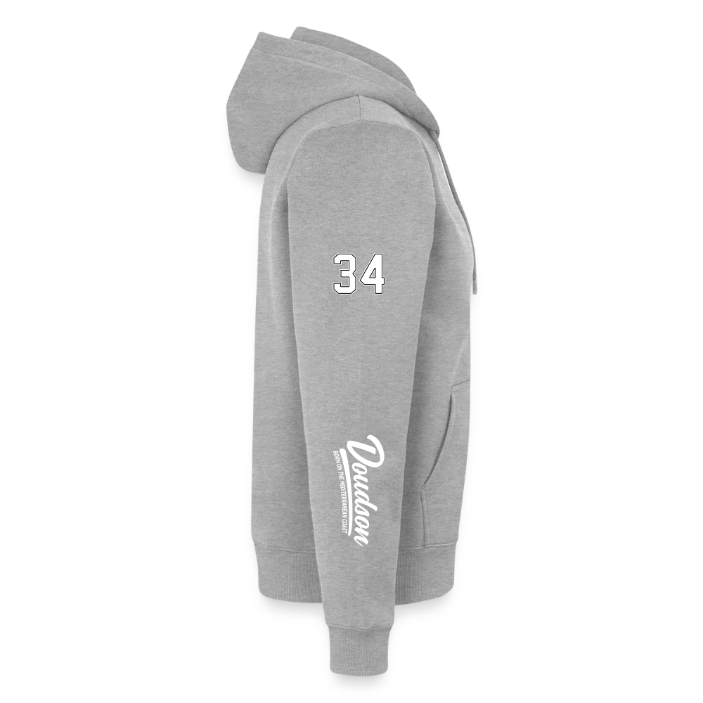 Veste à capuche Premium Homme - gris chiné