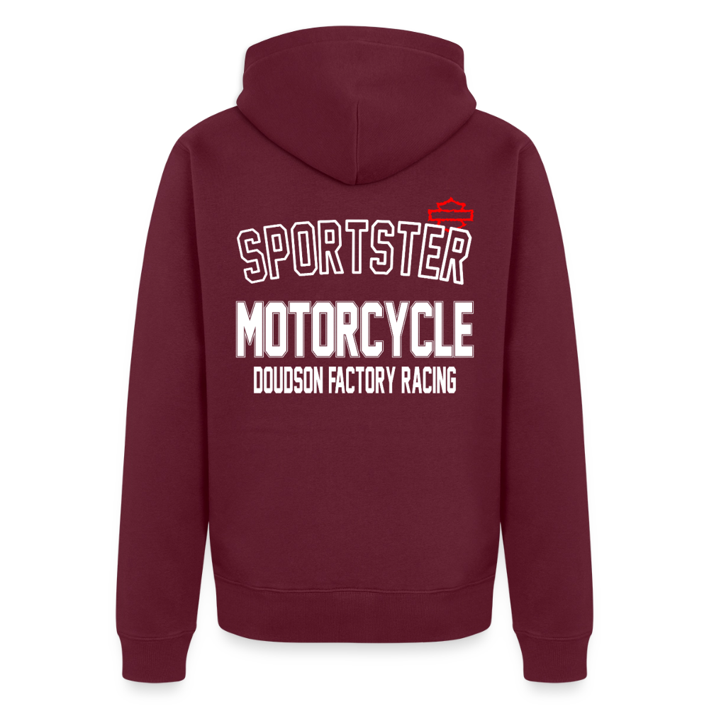 HD - SPORTSTER - Veste à capuche Premium Homme - bourgogne