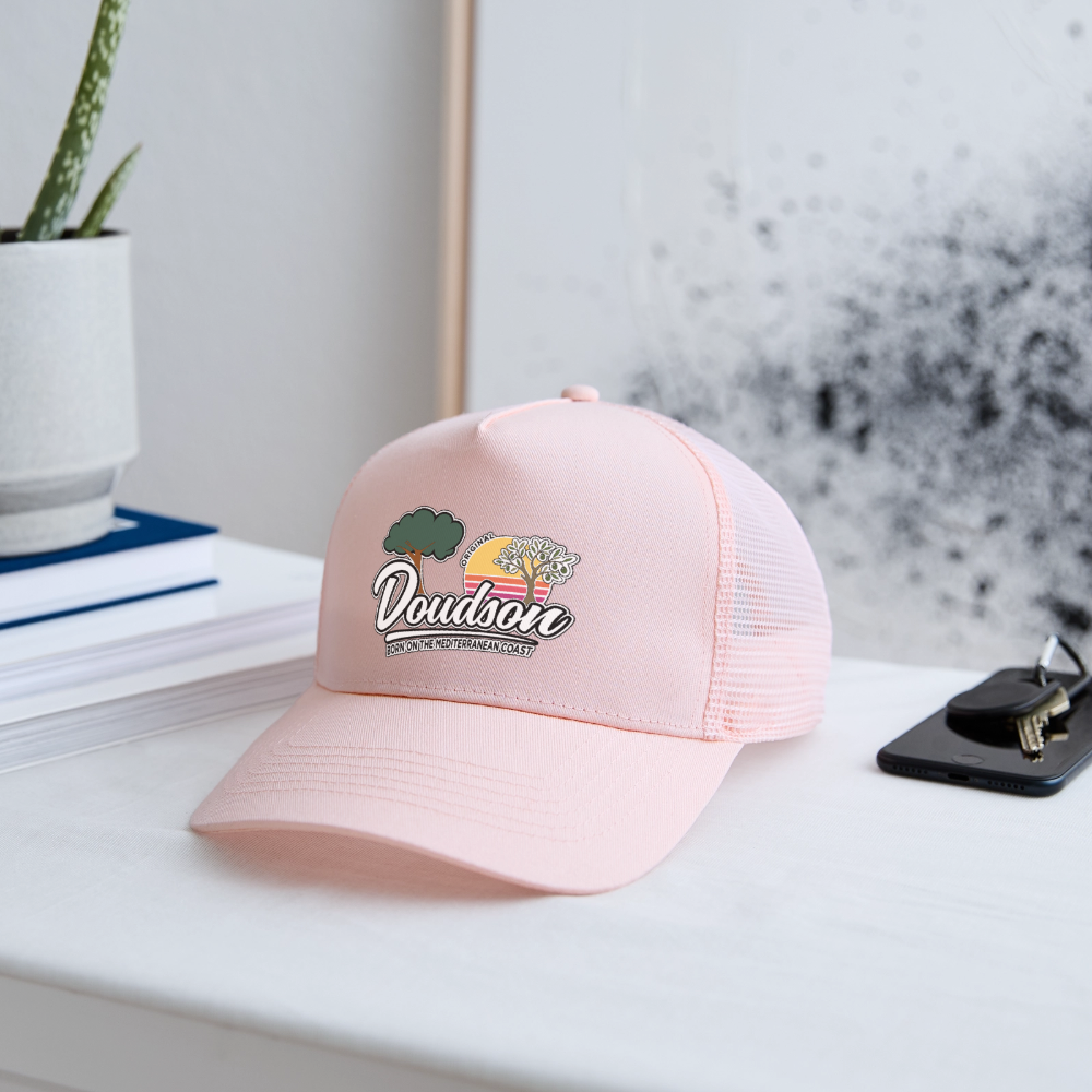 Casquette style Trucker - rose pâle