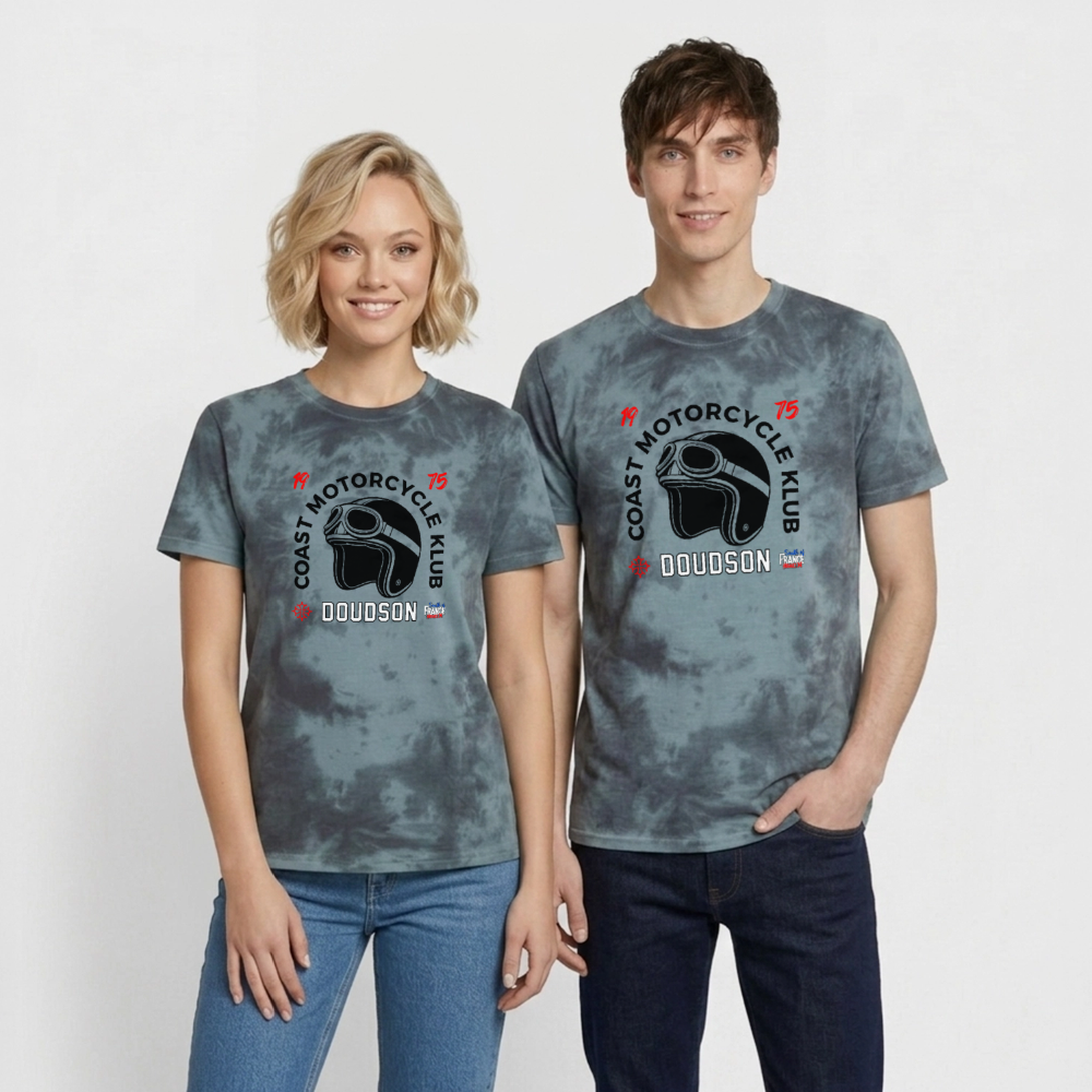 Rider Garage - Le Casque - tie-dye premium - noir/bleu
