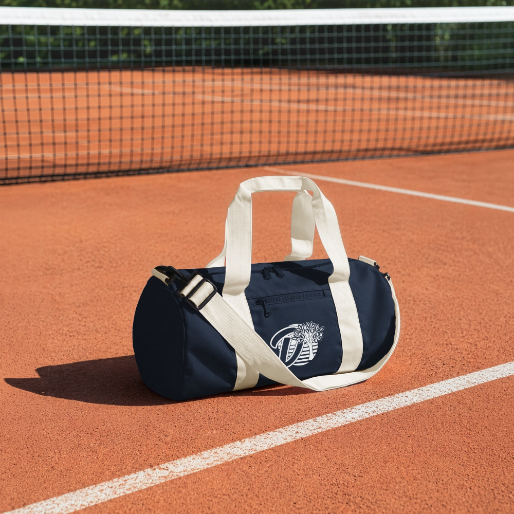 Sac de sport recyclé DOUDSON - bleu marine/blanc cassé