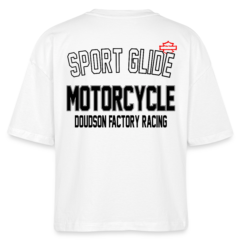 T-shirt femme Sport Glide Oversize Bio – DOUDSON Factory Racing - blanc
