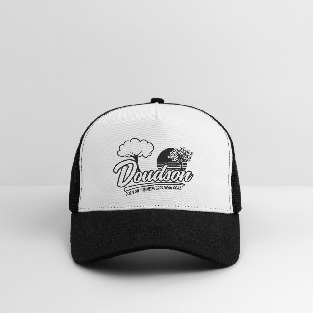 Casquette style Trucker - blanc/noir