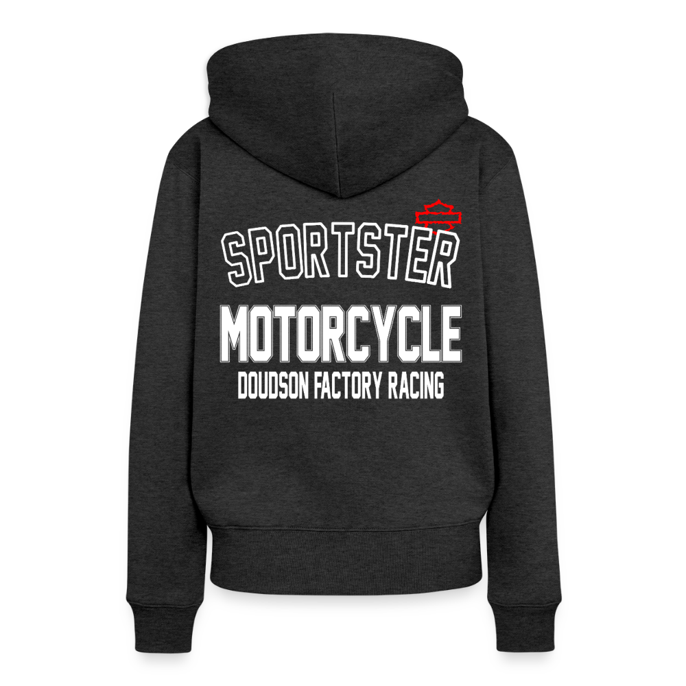 HD - Sportster - à capuche Premium pour femmes - anthracite chiné