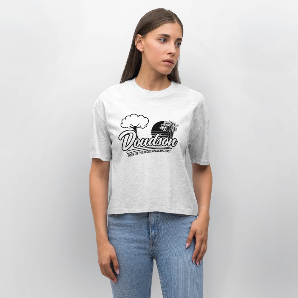 T-shirt femme Sport Glide Oversize Bio – DOUDSON Factory Racing - blanc chiné