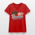 Original - T-shirt encolure en V Premium bio Femme - bleu pigeon