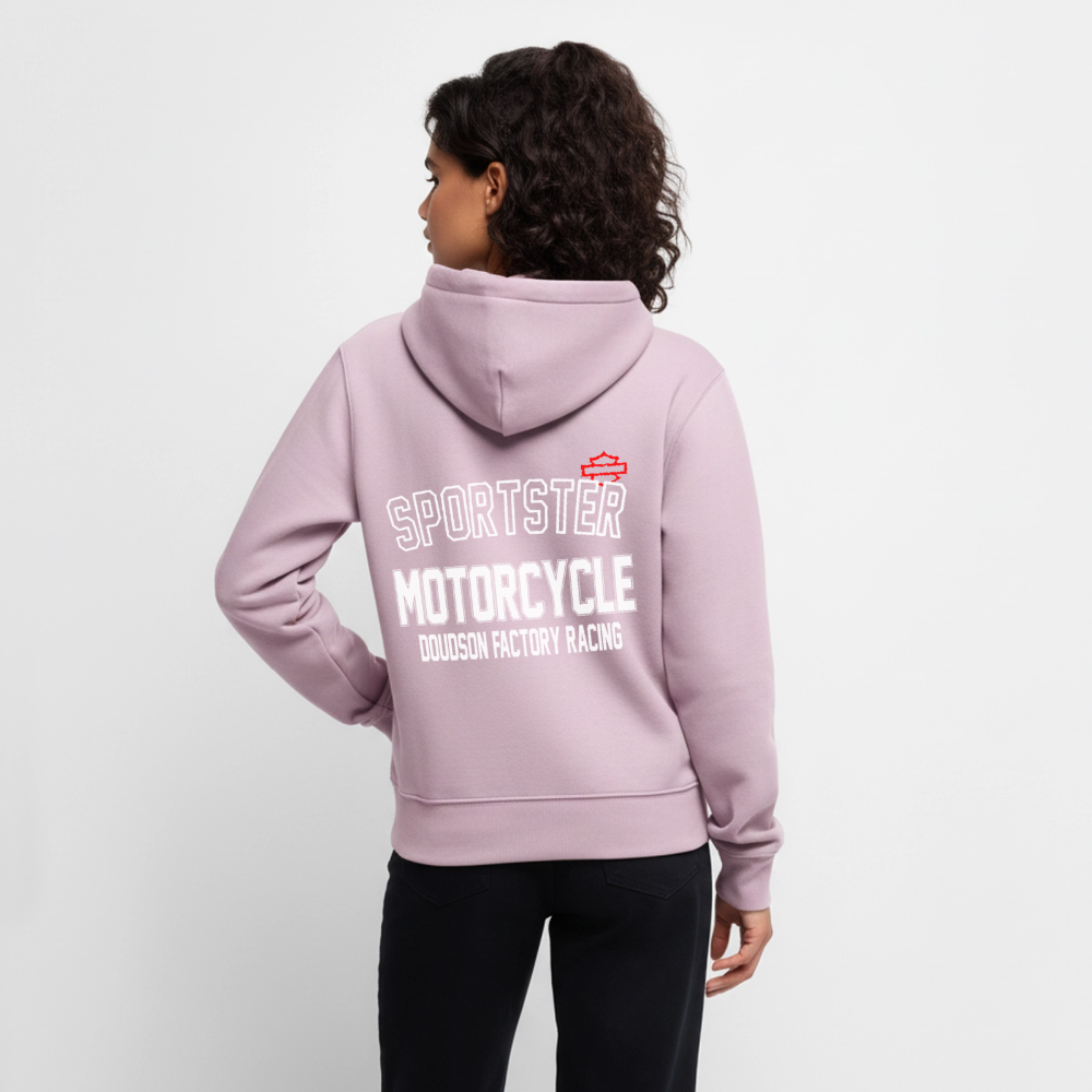 HD - Sportster - à capuche Premium pour femmes - rose poudré