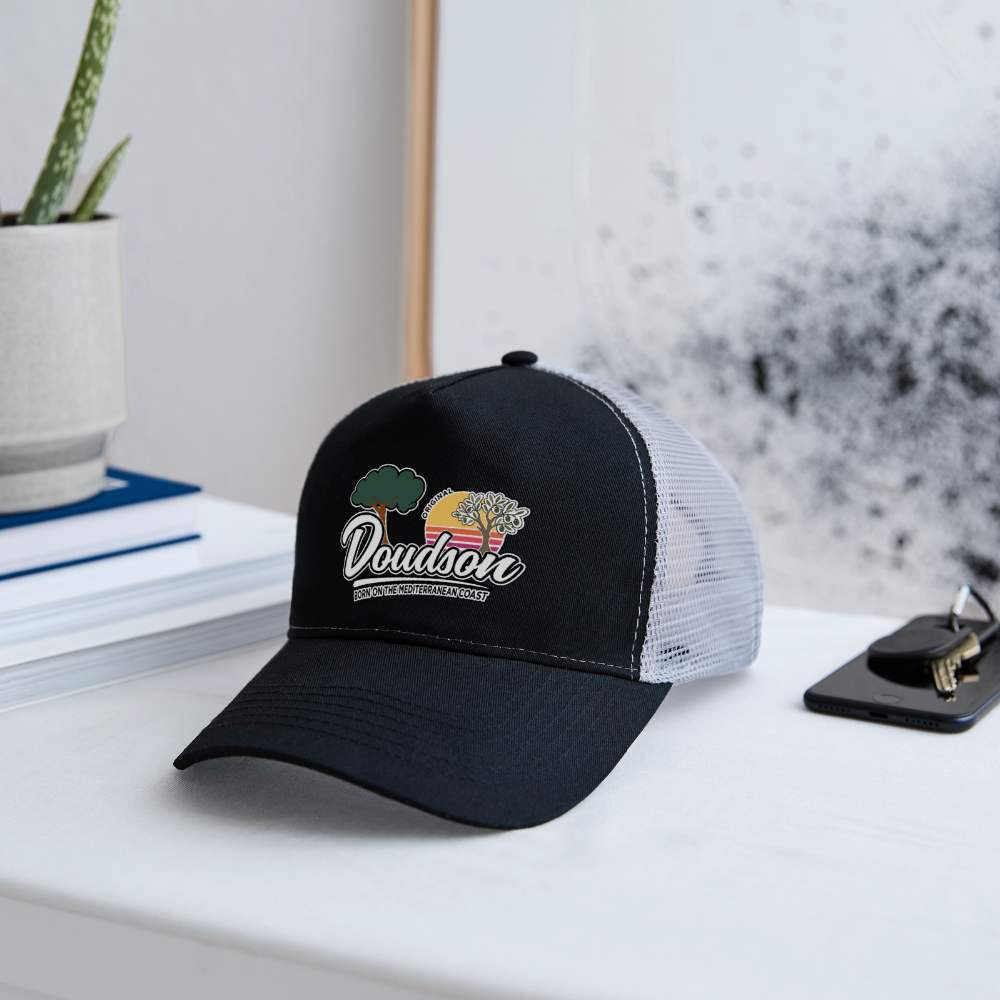 Casquette style Trucker - noir/gris pierre