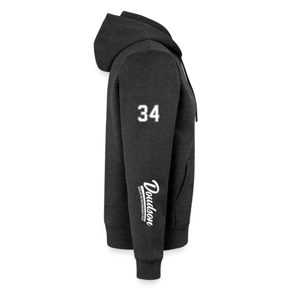 Veste à capuche DOUDSON avec numéro 34 et signature sur les manches