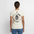 Bones - Rock and Roll - Black & White - en V Premium bio Femme - blanc cassé