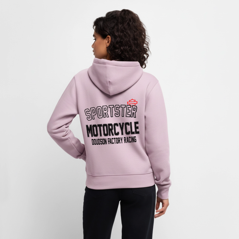 HD - Sportster - à capuche Premium pour femmes - rose poudré
