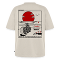 T-shirt Premium bio oversize Unisexe - DOUDSON WILD - Plage - beige