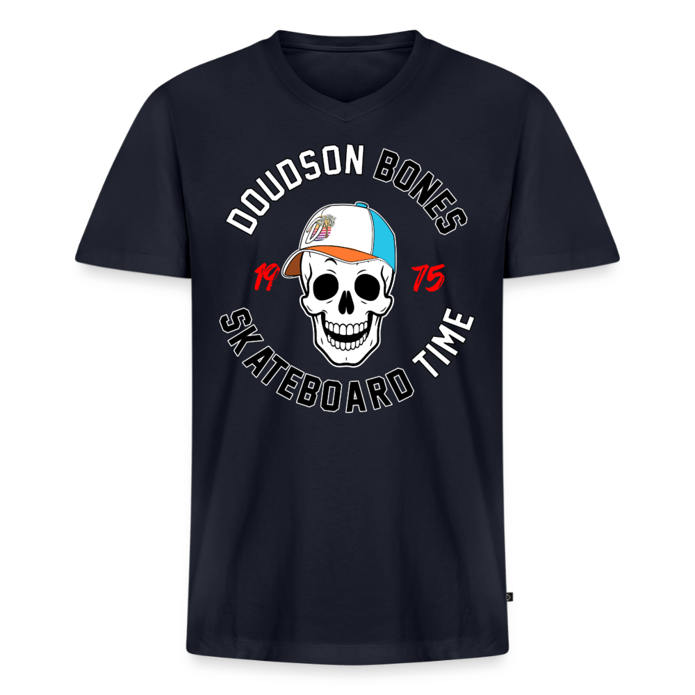 Bones - Skateboard - classique col V - bleu marine