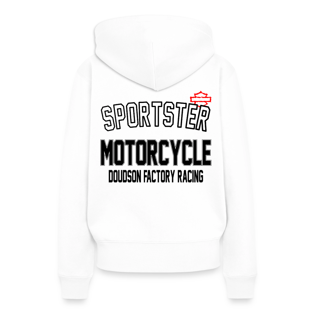 HD - Sportster - à capuche Premium pour femmes - blanc
