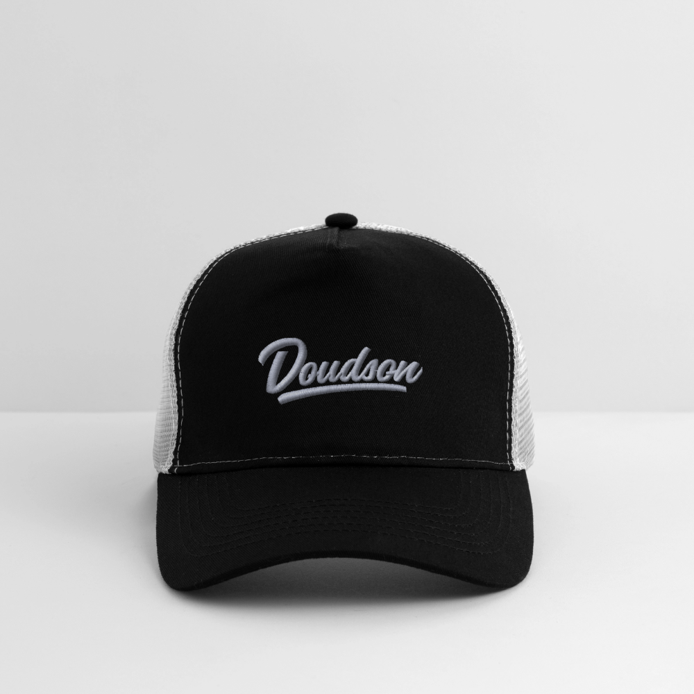 Casquette style Trucker - broderie - noir/gris pierre