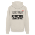 Veste à capuche zippée moto Sport Glide – DOUDSON Factory Racing - beige