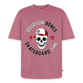 Bones - Skateboard - T-shirt Premium bio oversize Unisexe - mauve