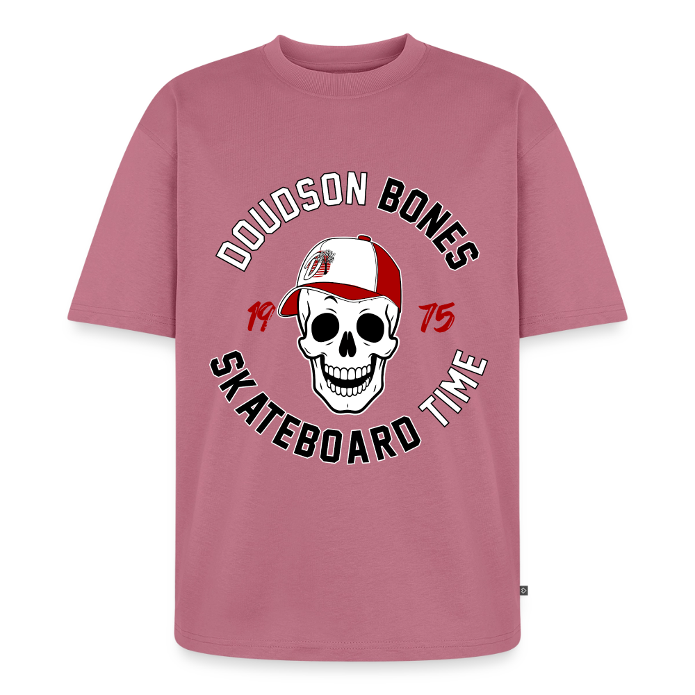 Bones - Skateboard - T-shirt Premium bio oversize Unisexe - mauve