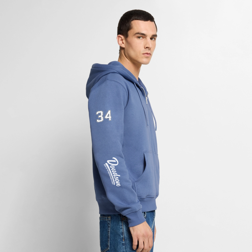 Veste à capuche Premium Homme - bleu pigeon