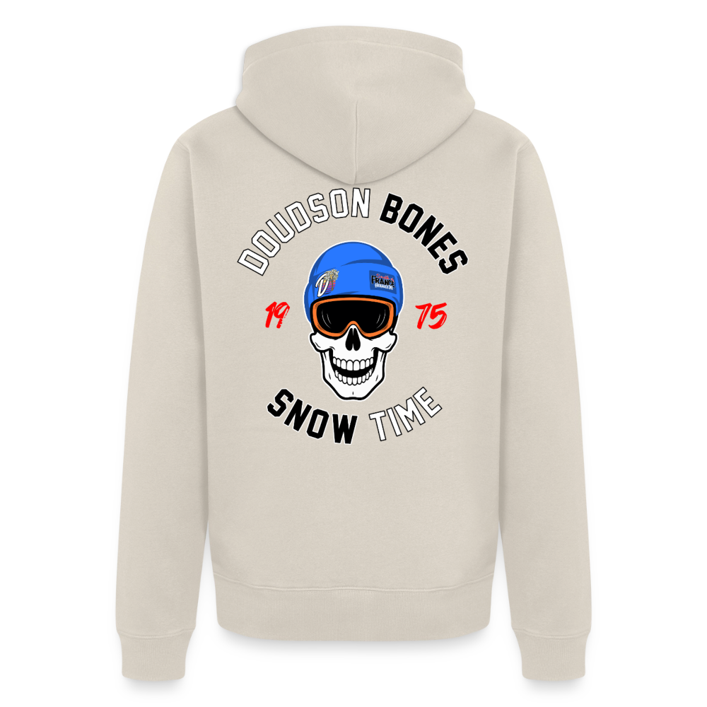 Veste à capuche zippée BONES Snow Time – DOUDSON - beige