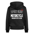 Veste à capuche zippée femme moto Sport Glide – DOUDSON Factory Racing - noir