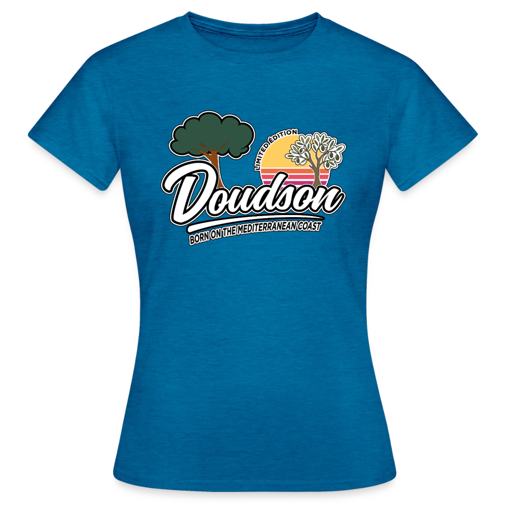 T-shirt Femme - bleu saphir antique chiné