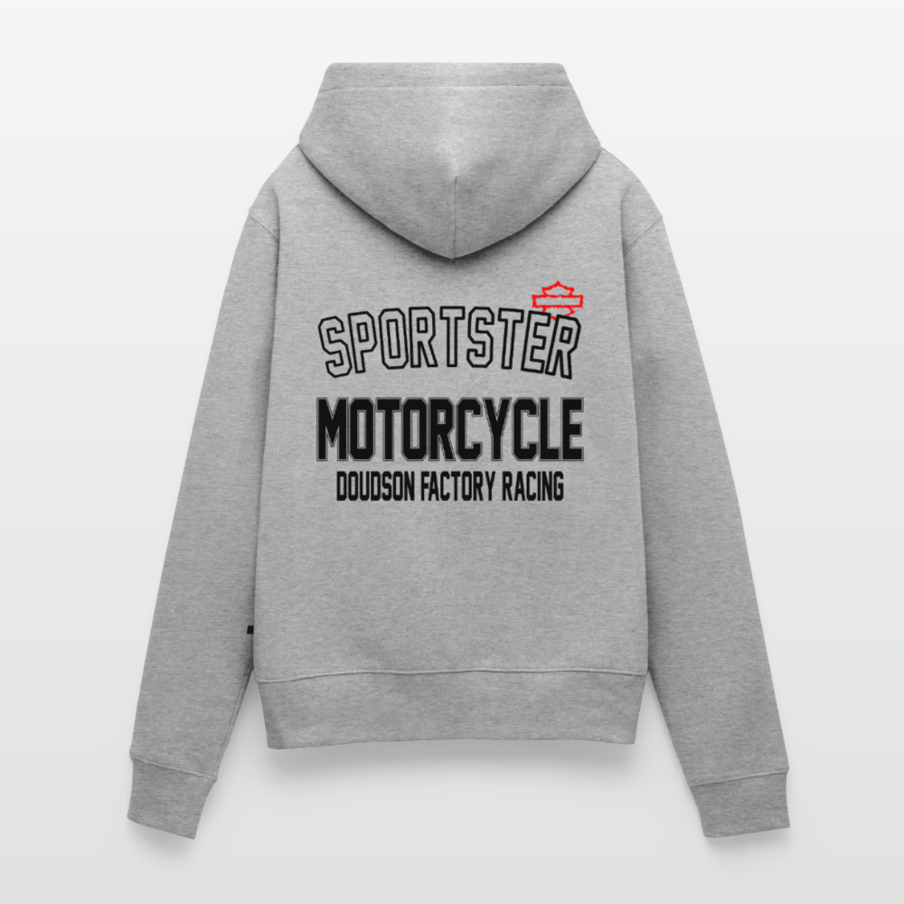 HD - Sportster - à capuche Premium pour femmes - gris chiné