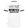 T-shirt moto Sport Glide contrasté – DOUDSON FACTORY RACING - blanc/noir