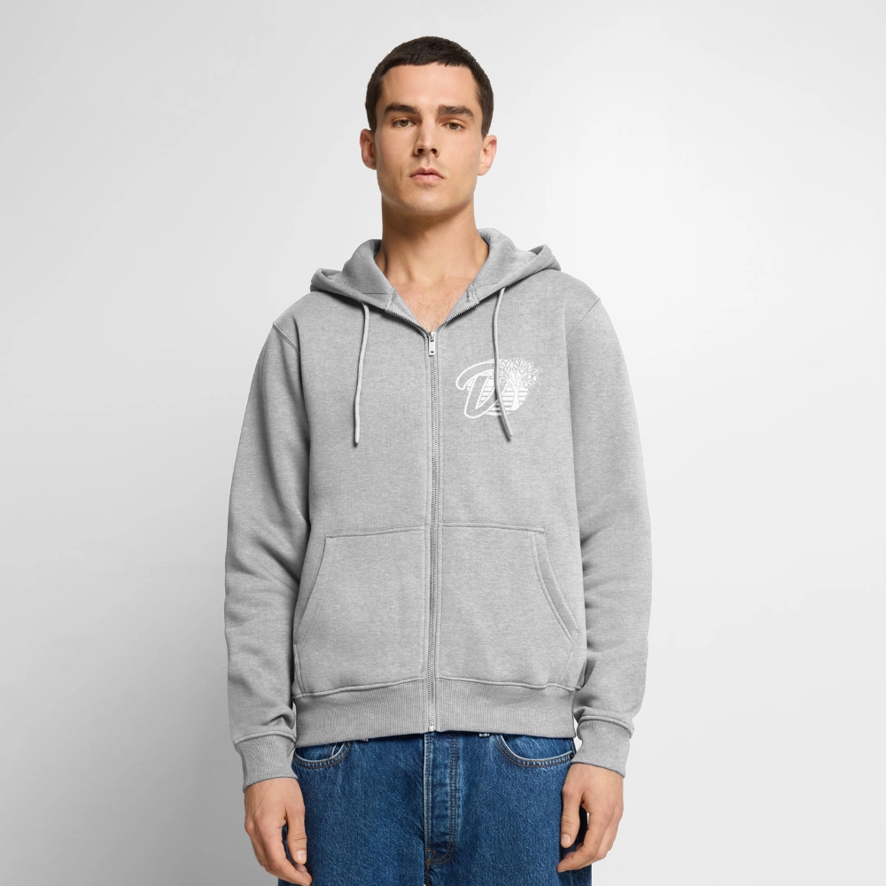 Veste à capuche zippée BONES Snow Time – DOUDSON - gris chiné