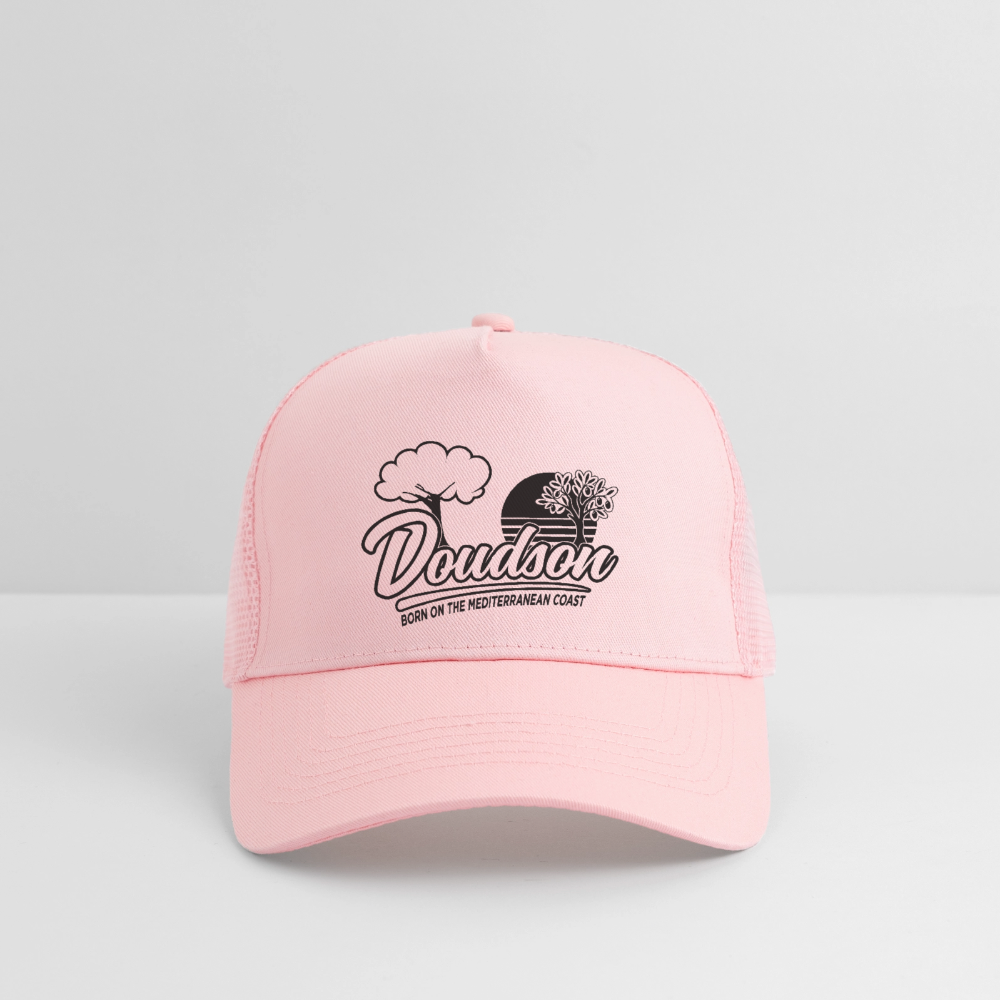 Casquette Trucker rose DOUDSON Classic avec logo