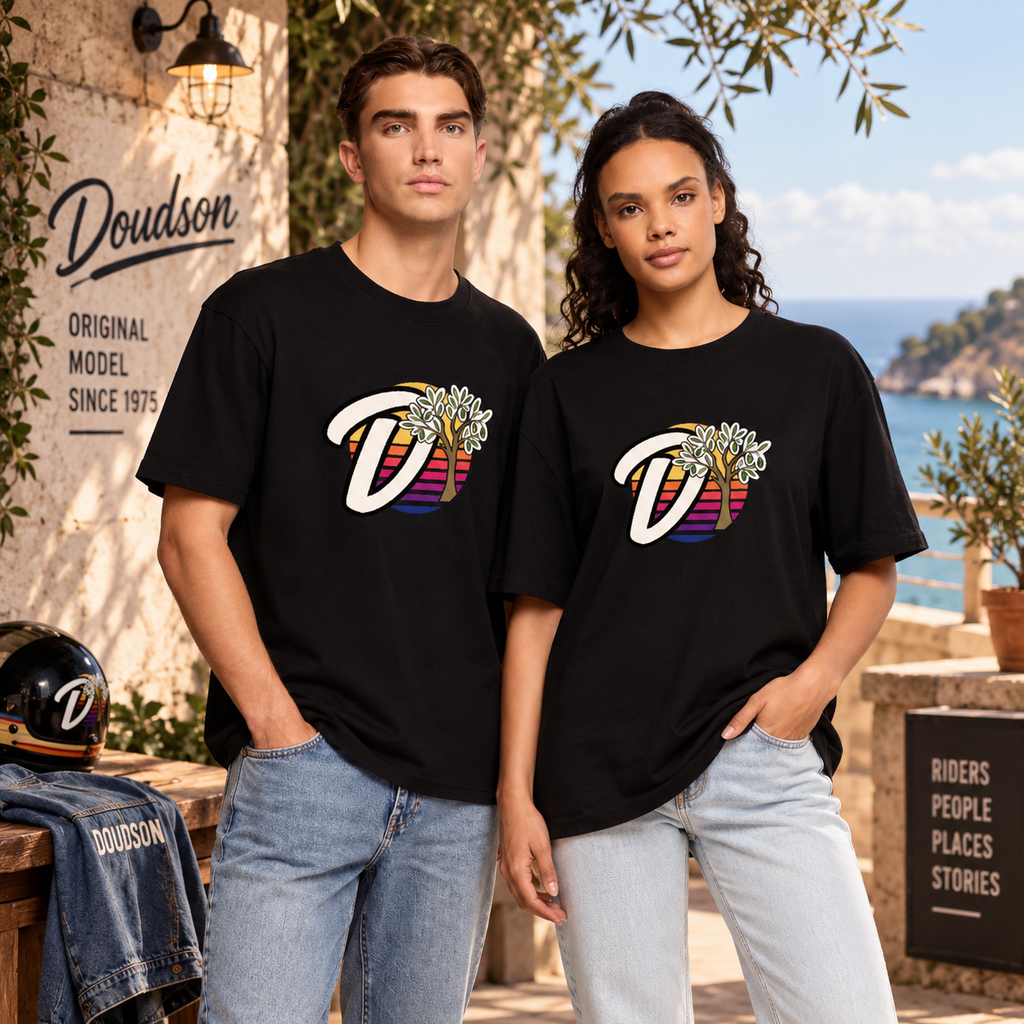 T-shirt logo Classic DOUDSON Original Oversize Bio unisexe
