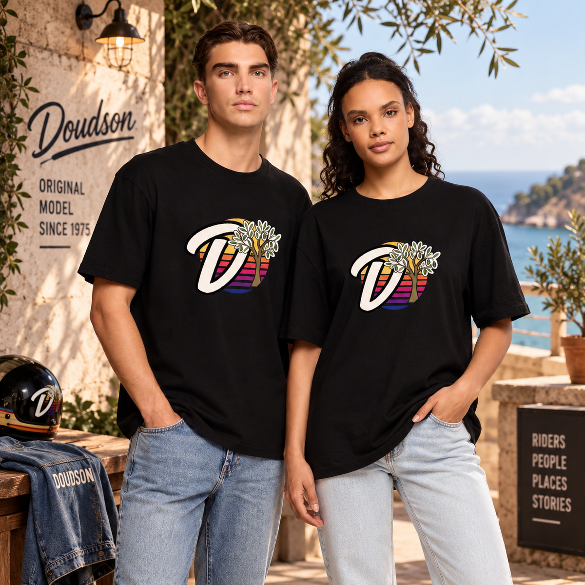 T-shirt logo Classic DOUDSON Original Oversize Bio unisexe